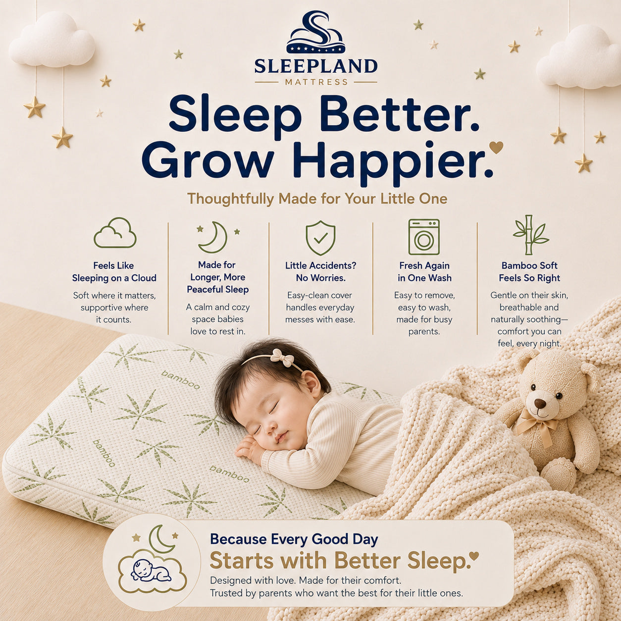 SLEEPLAND MATTRESS™ Baby Mattress