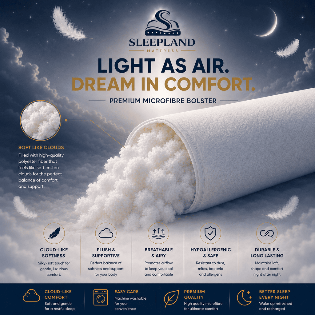 SLEEPLAND MATTRESS™ Feather-Like Cloud Bolster