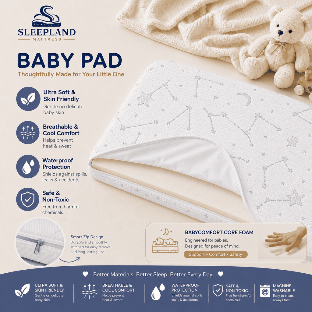 SLEEPLAND MATTRESS™ Waterproof Baby Pad