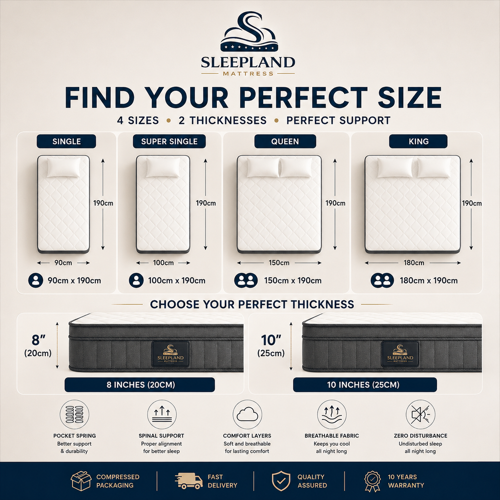 SLEEPLAND MATTRESS™ Pocket Spring Mattress