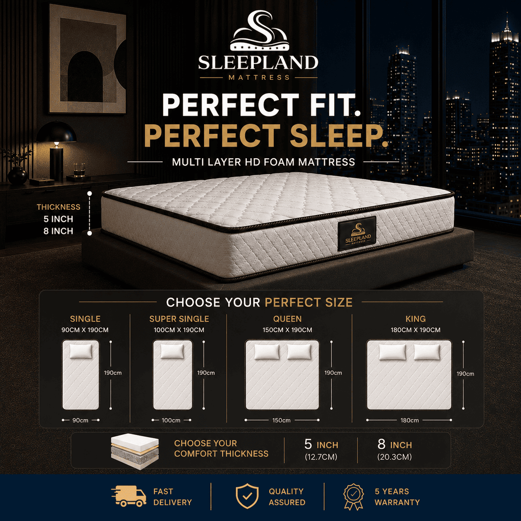 SLEEPLAND MATTRESS™ High Density Foam Mattress