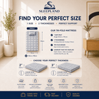 SLEEPLAND MATTRESS™ High-Density Foam Tri-Fold Mattress