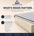 SLEEPLAND MATTRESS™ High-Density Foam Tri-Fold Mattress
